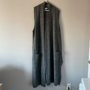 Long vest cardi